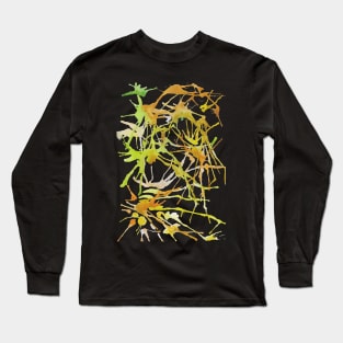 Lime Splash Doodle Long Sleeve T-Shirt